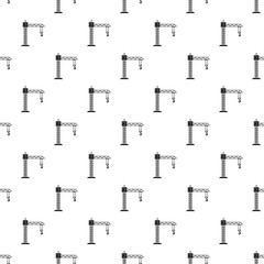 Construction crane pattern seamless vector repeat geometric for any web design