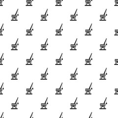 Destroy crane pattern seamless vector repeat geometric for any web design