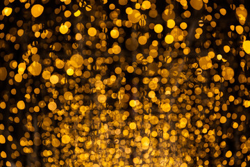 Sparkling Golden Dust - Bokeh Glitter