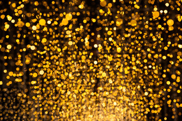 Sparkling Golden Dust - Bokeh Glitter