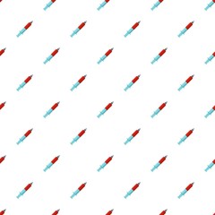 Empty syringe pattern seamless vector repeat for any web design