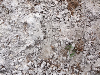 texture of crumbled concrete or mortar