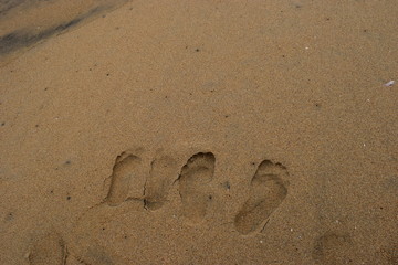 Love, Foot marks and the Beach!
