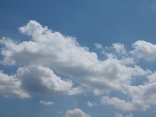blue sky with clouds background