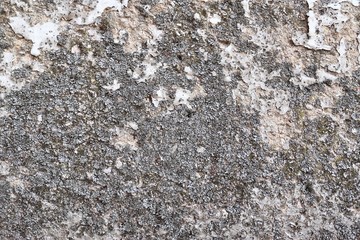 Detailed surface of aged and weathered concrete and cement walls with cracks in high resolution