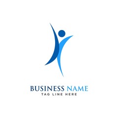 people care, health, success logo design vector