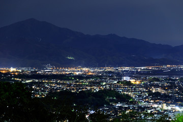 Fototapeta premium 湘南平から伊勢原方面の夜景