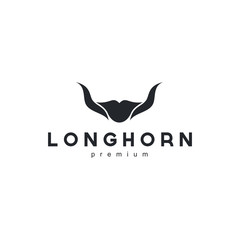 Long Horn Bull Head logo design inspiration