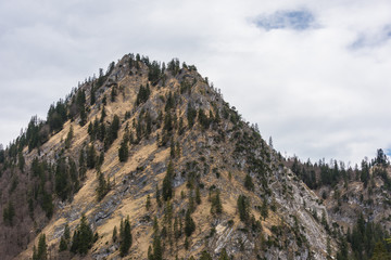 The beautiful mountain Kenzenkopf near the town Halblech in Bavaria