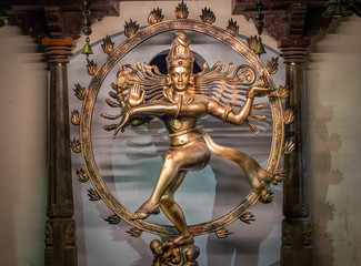 Fototapeta na wymiar Nataraj image of hindu god Shiva