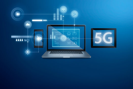 Smart home app interface on laptop ,digital pad and smart phone to control house with artificial intelligence . Smart home automation assistan concept .