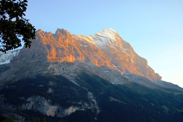 Naklejka premium Alpenglühen