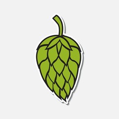 Hop icon isolated on white background