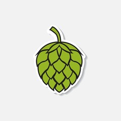 Hop icon isolated on white background