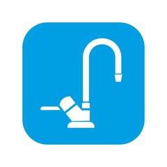 Water tap icon. Vector illustration isolated on white background