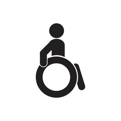 Disabled Handicap Icon isolated on white background