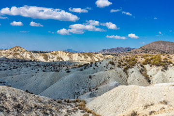 The Badlands of Abanilla and Mahoya near Murcia in Spain