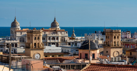 Fototapeta na wymiar Cityscape view over Alicante in Spain, Europe