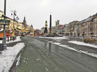 Banska Stiavnica in wintertime, Slovakia