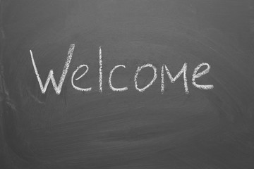 Obraz premium Handwritten inscription in chalk 