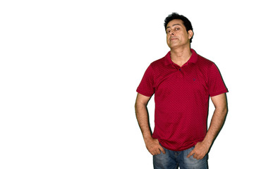 Fototapeta premium Young indian man attitude expression 