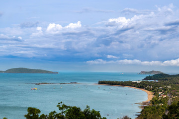 Fototapeta na wymiar Sea and sky views in Thailand