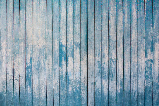 Old Blue Vintage Wood Background Textures. 