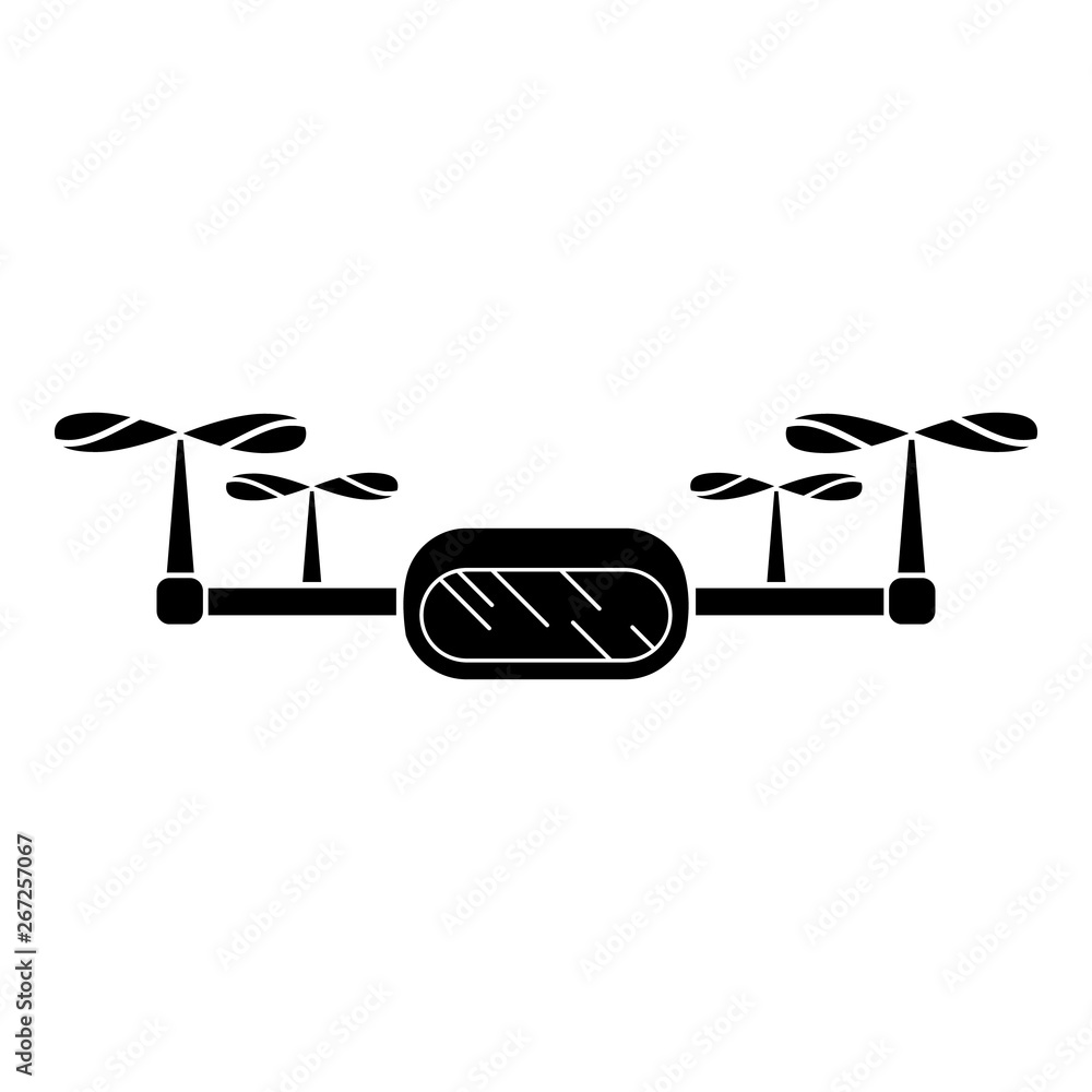 Poster remote control drone icon. simple illustration of remote control drone vector icon for web design is