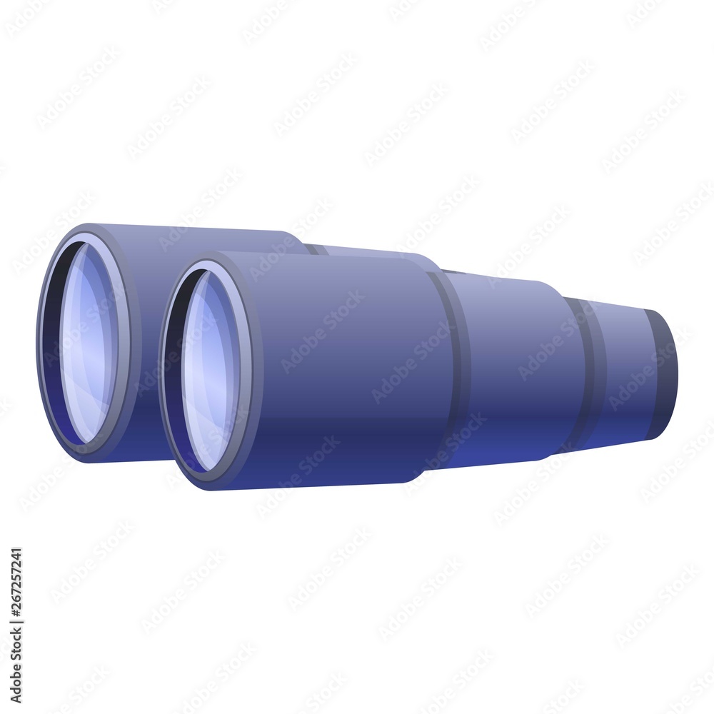 Poster side of binoculars icon. cartoon of side of binoculars vector icon for web design isolated on white 