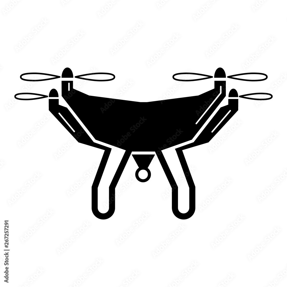 Poster videography drone icon. simple illustration of videography drone vector icon for web design isolated