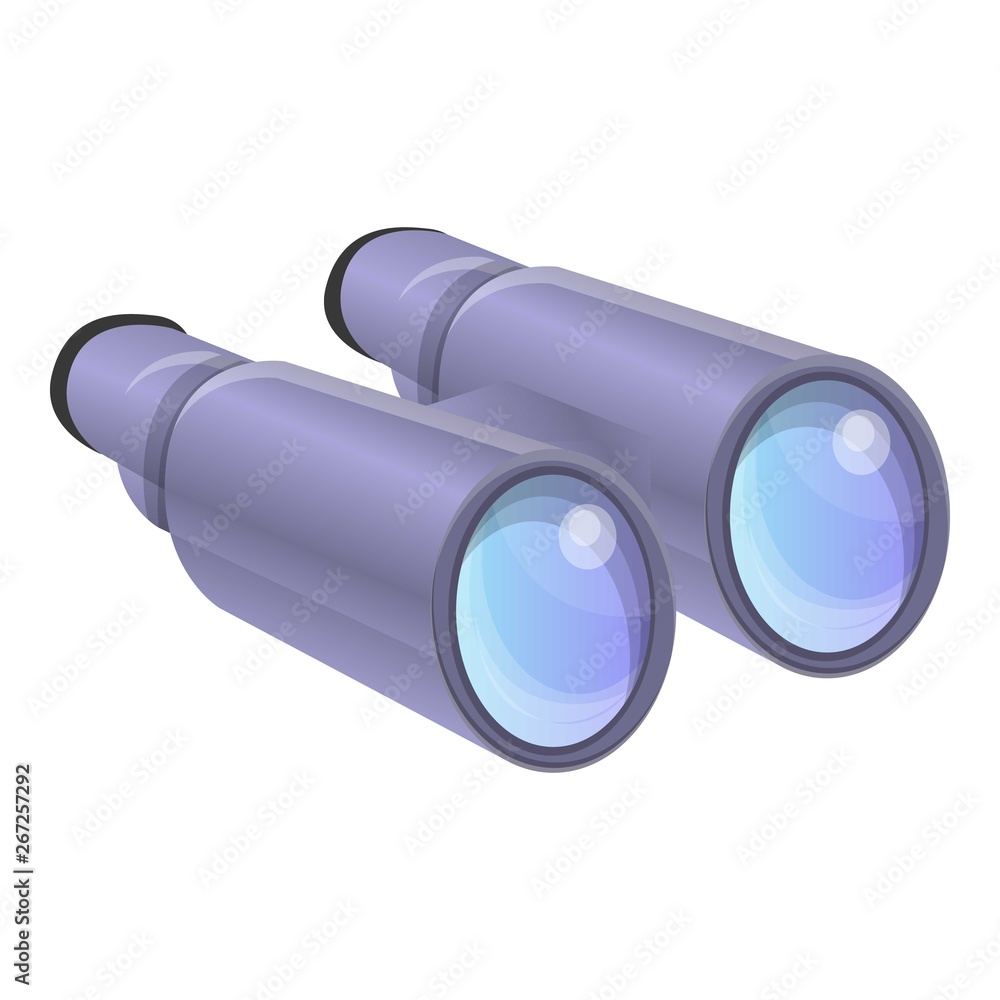 Poster eyesight binoculars icon. cartoon of eyesight binoculars vector icon for web design isolated on whit