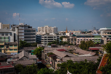 Fototapeta premium aerial view of Bangkok