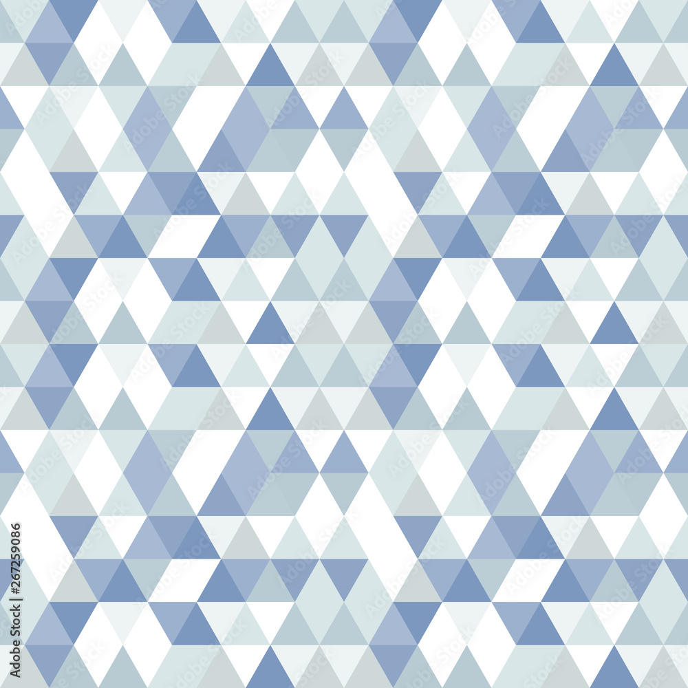 Poster Triangles seamless pattern . Vector geometric background.