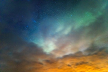 Naklejka na ściany i meble Northern Light Aurora borealis