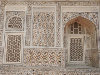 Tomb of Itimad-ud-Daul, little Taj Mahal, Agra, India.