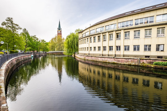 Blick &uuml;ber den Fluss Enz in Pforzheim