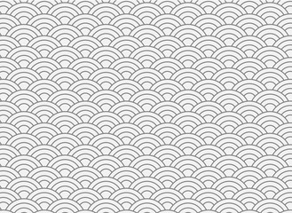 vector background of white japanese wave pattern