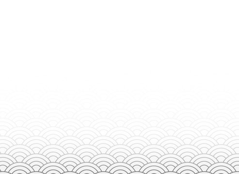 vector of white japanese wave pattern with black gradient  as a blank copy space