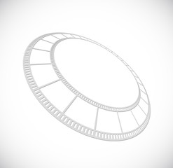 Fototapeta premium film stip round