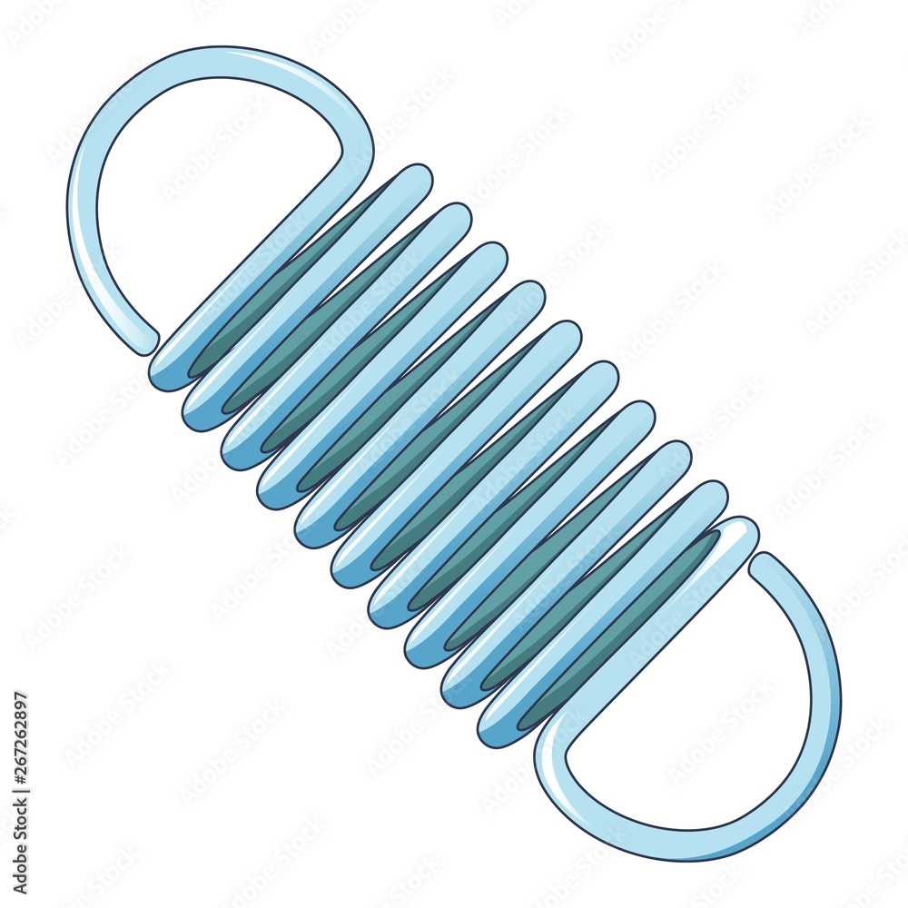 Poster elastic coil icon. cartoon of elastic coil vector icon for web design isolated on white background