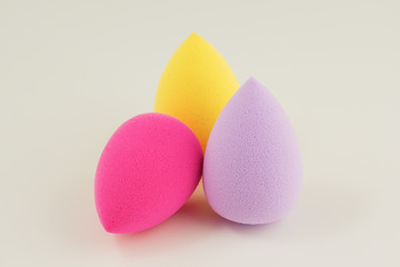 sponge for applying cosmetics on face