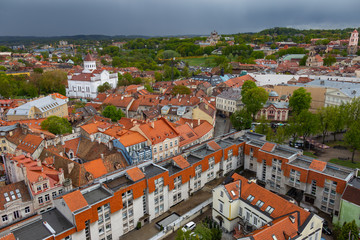 Fototapeta na wymiar Roofs of old Vilnius. Lithuania. 