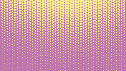 Purple yellow modern pop art background with dots design, abstract vector illustration in retro comics style