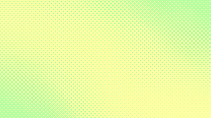 Light green and yellow retro comic pop art background with dots, cartoon halftone background vector illustration eps10