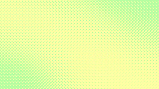 Light green and yellow retro comic pop art background with dots, cartoon halftone background vector illustration eps10