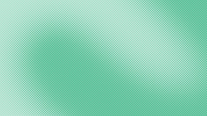 Turquoise pop art background in vitange comic style with halftone dots, vector illustration template for your design