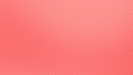 Red retro comic pop art background with haftone dots design. Vector clear template for banner or comic book design, etc