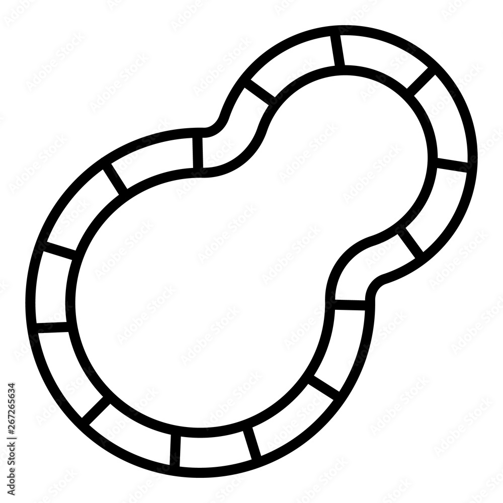 Poster child pool icon. outline child pool vector icon for web design isolated on white background