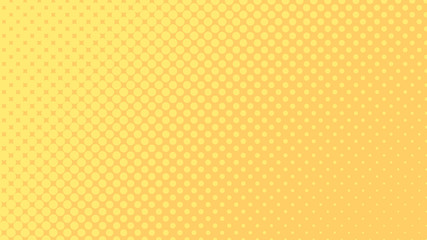Yellow pop art background in retro comic style with halftone dots design