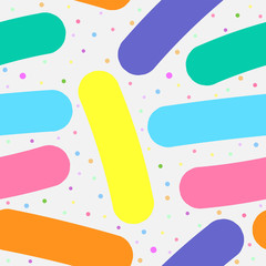 Modern seamless background with colorful stripes on white for your design